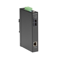 LGC281A: MM 850nm, (1) 10/100/1000Mbps, RJ-45, (1) 1000BASE-SX Multimode, SC, SC, 550m, 12 - 48 VDC