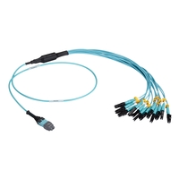 MTP OM3 Fiber Optic Harness Cable - Plenum, 12-Strand