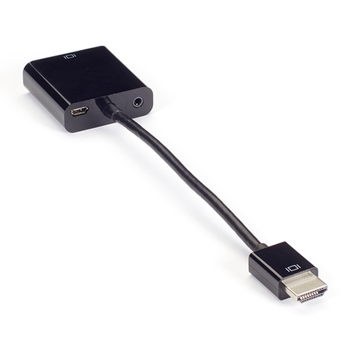 VA-HDMI-VGA, HDMI to VGA Adapter Converter with Audio, Male/Female