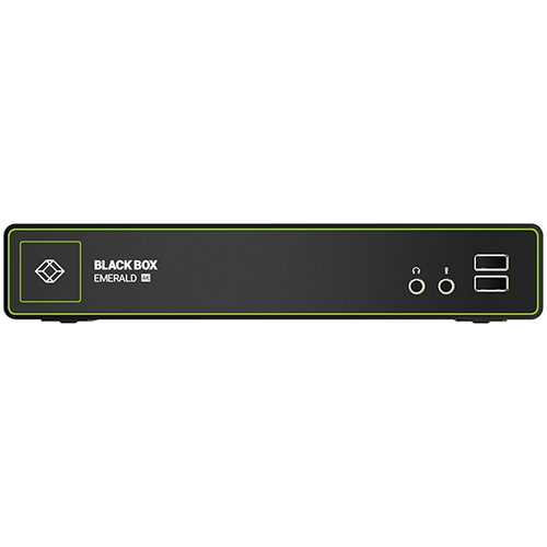 EMD4000R, Emerald® 4K KVM-over-IP Extender - DisplayPort, Single-Head, V-USB 2.0, Audio - Black Box EMD4000R, Emerald® 4K KVM-over-IP Extender - DisplayPort, Single-Head, V-USB 2.0, Audio - Black Box