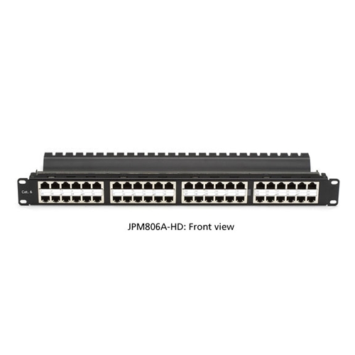 High density outlet cat6 patch panel