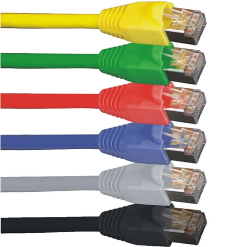 Cable de 0,5m de Red Ethernet CAT6a - Negro - Low Smoke Zero