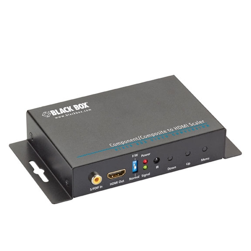 AVSC VIDEO HDMI Component Composite to HDMI Scaler and Converter with Audio Black Box
