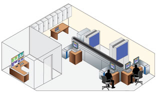 ServSWitch 4Site Flex for laboratory lines in healthcare